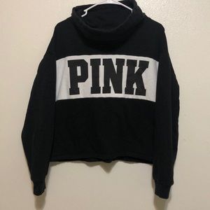 Pink crop hoodie